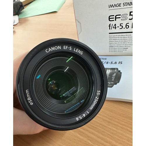 66 - EFS55-250MM Canon lens - untested