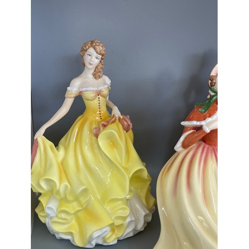 592 - Set of  Royal doulton lady figures includes Autumn and summer, spring and winter