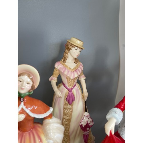 592 - Set of  Royal doulton lady figures includes Autumn and summer, spring and winter