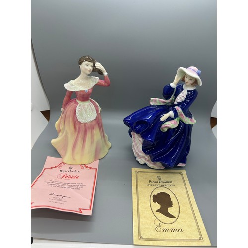 578 - Two Royal Doulton lady figures to include 'Limited edition Top o the Hill 924/3500 ' and 'The Peggy ... 