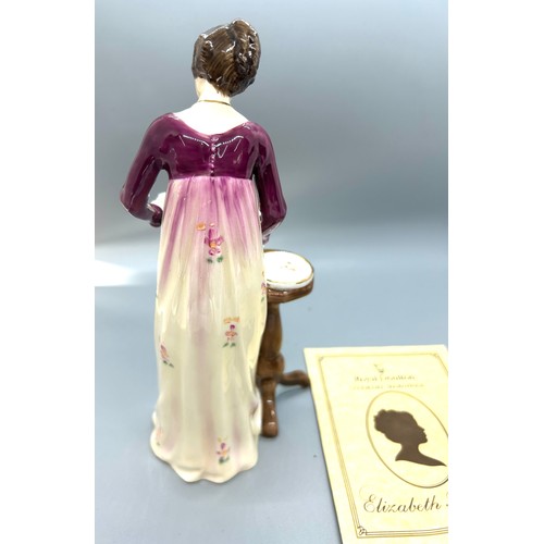 590 - Royal Doulton lady figure ' The Romance of Literature Literary Heroines Elizabeth Bennet' No 630. Wi... 