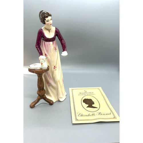 590 - Royal Doulton lady figure ' The Romance of Literature Literary Heroines Elizabeth Bennet' No 630. Wi... 