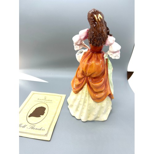 616 - Royal Doulton lady figure ' The Romance of Literature Literary Heroines Moll Flanders' with original... 