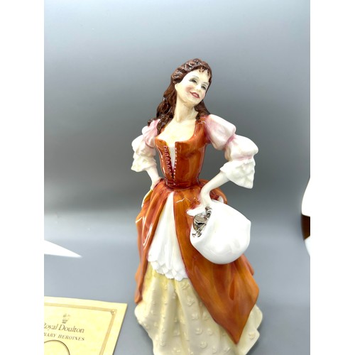 616 - Royal Doulton lady figure ' The Romance of Literature Literary Heroines Moll Flanders' with original... 