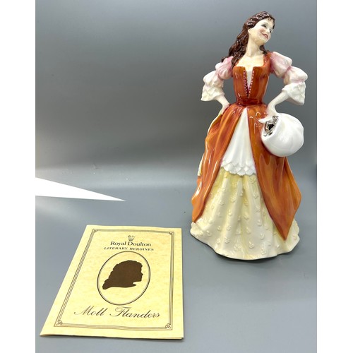 616 - Royal Doulton lady figure ' The Romance of Literature Literary Heroines Moll Flanders' with original... 