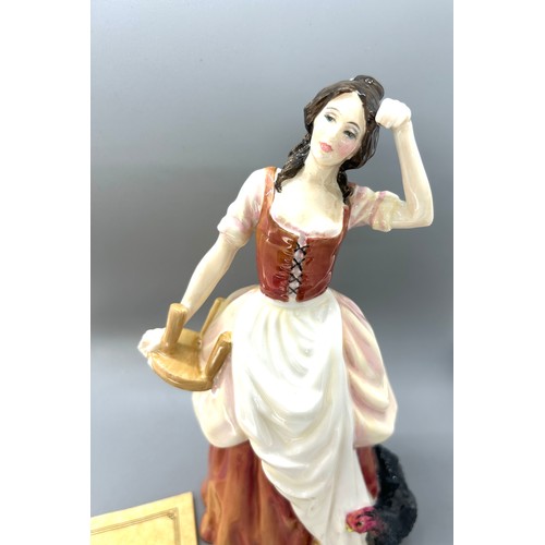 588 - Royal Doulton lady figure ' The Romance of Literature Literary Heroines Tess of the D'urbevilles' Wi... 