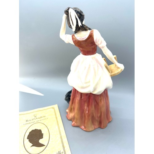 588 - Royal Doulton lady figure ' The Romance of Literature Literary Heroines Tess of the D'urbevilles' Wi... 