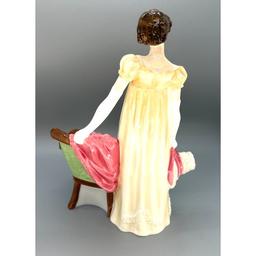 589 - Royal Doulton lady figure ' The Romance of Literature Literary Heroines Emma'. With original box. 
L... 