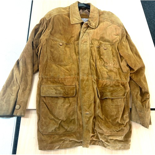 206 - Vintage mens suede jacket size large