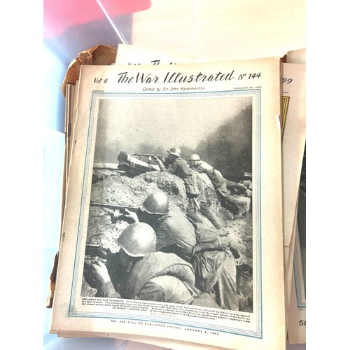 265 - Selection of vintage The War Illustrations books and leaflets