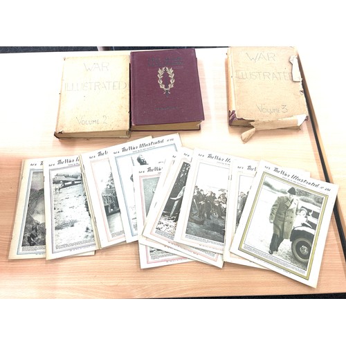 265 - Selection of vintage The War Illustrations books and leaflets