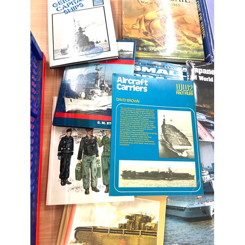 127 - Selection of vintage naval books