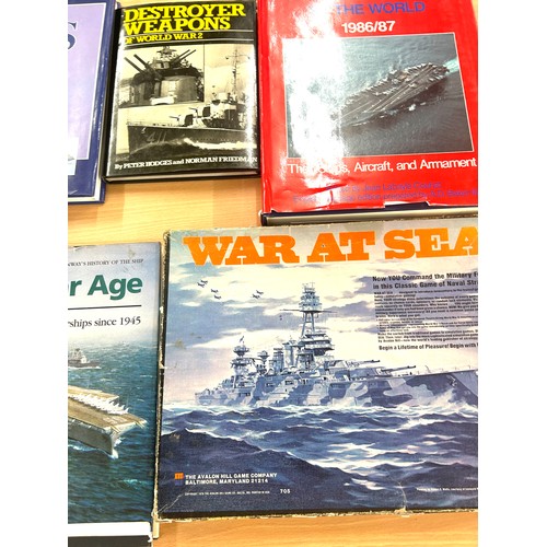 127 - Selection of vintage naval books