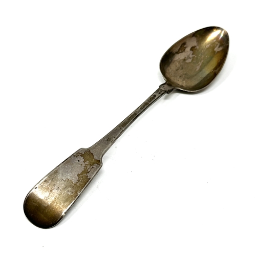 3 - Antique stewart Irish Georgian silver serving spoon full georgian irish silver hallmarks measures ap... 
