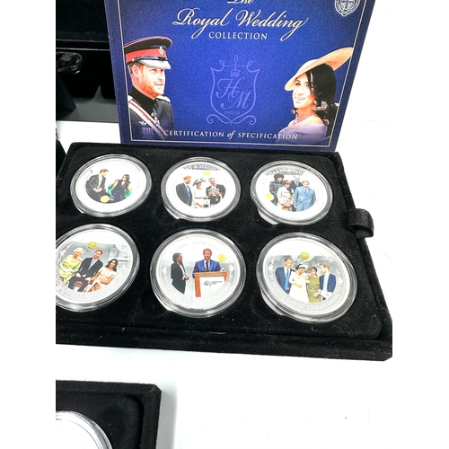 430 - The Royal Wedding collection boxed coin set by bradford exchange 18 coins with c.o.a all in fitted b... 