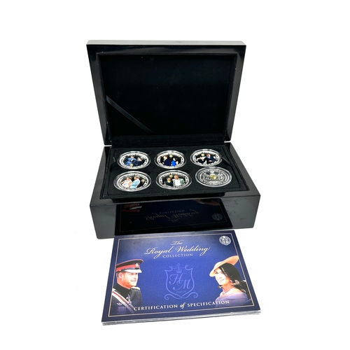 430 - The Royal Wedding collection boxed coin set by bradford exchange 18 coins with c.o.a all in fitted b... 