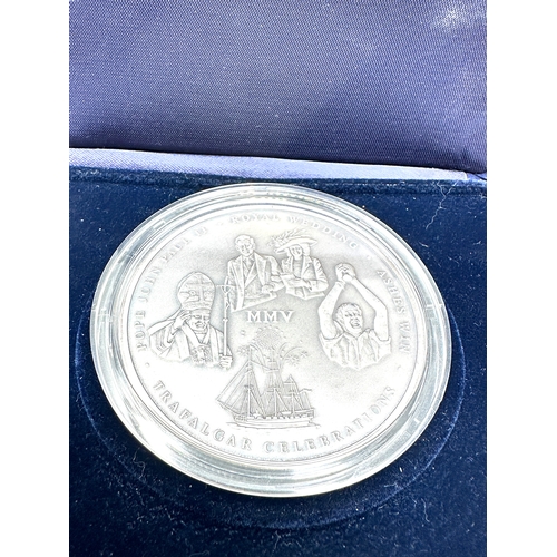 436 - Boxed 2005 Annual History Commemorative 5oz Silver Proof COA limited edition