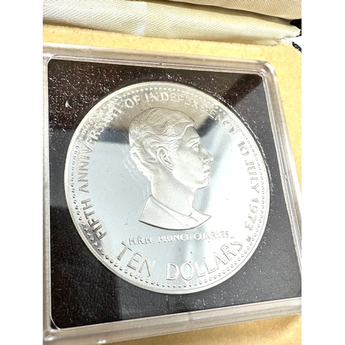 440 - 1978 Bahamas silver proof ten dollars $10 coin 45.3g Prince Charles