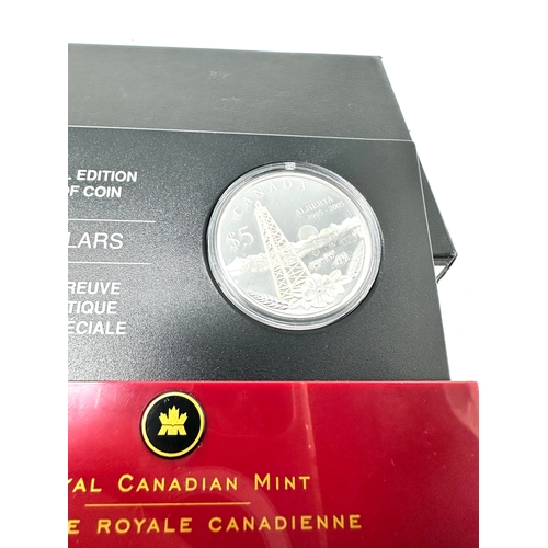 447 - Canada: 2005 $5 Special Edition proof Alberta 1905-2005 Proof Silver Coin Boxed