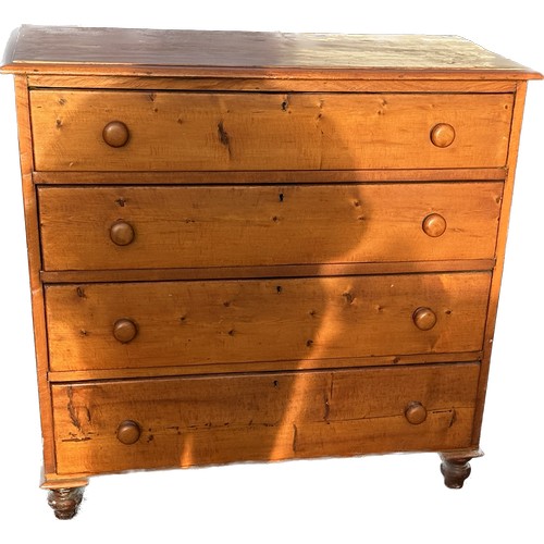 311 - 4 drawer pine chest measures approximately 39 inches tall 40 inches wide 80 inches depth