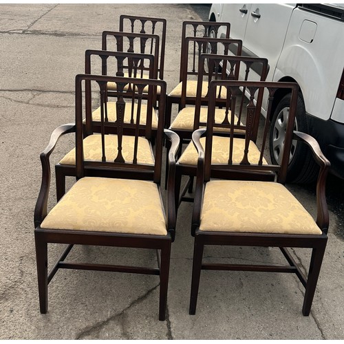 298 - 8 antique chairs includes 2 carvers