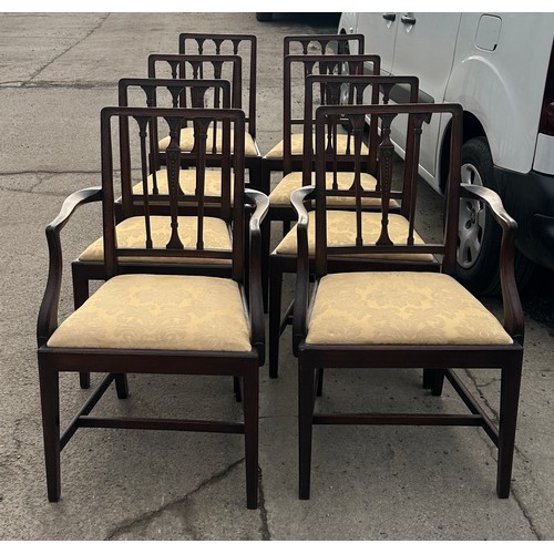 298 - 8 antique chairs includes 2 carvers