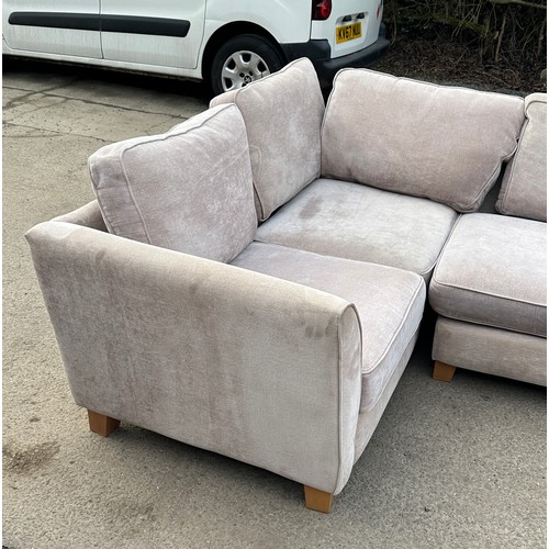 308 - 4 seater grey corner sofa