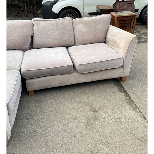 308 - 4 seater grey corner sofa