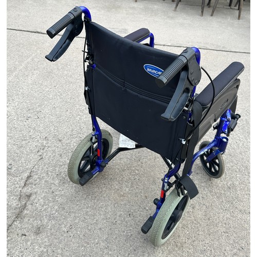 302 - Alu- lite folding wheel chair