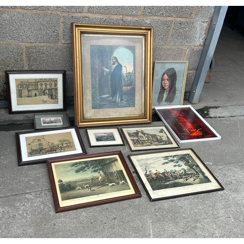 262 - Selection of framed prints/pictures largest measures approx