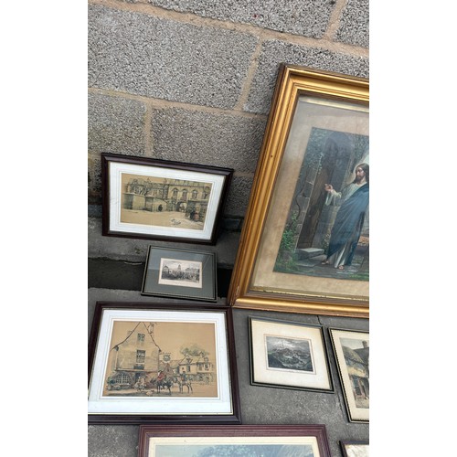 262 - Selection of framed prints/pictures largest measures approx