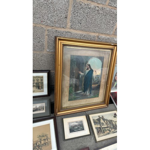 262 - Selection of framed prints/pictures largest measures approx