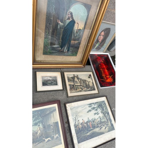 262 - Selection of framed prints/pictures largest measures approx