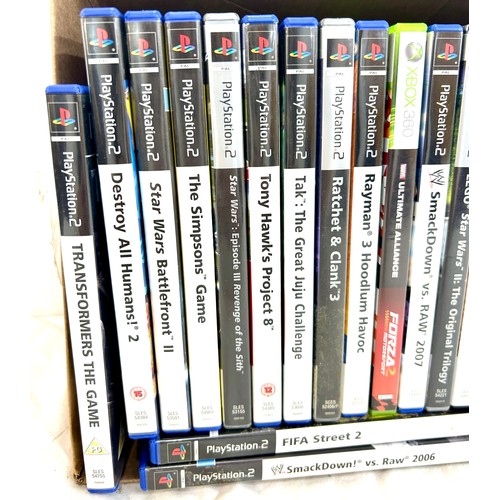 40 - Selection of Playstation 2 games to include Star Wars, Simpsons etc, all untested