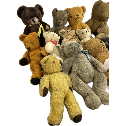 149 - Selection of vintage and later teddies to include Pedigree and Chad Valley