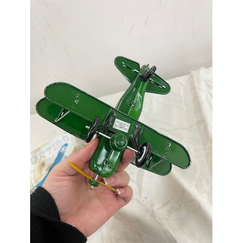 63 - Vintage tin aircraft model AS 586