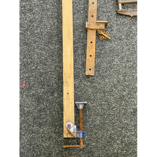 362A - Selection of 4 slash clamps 90 inches long