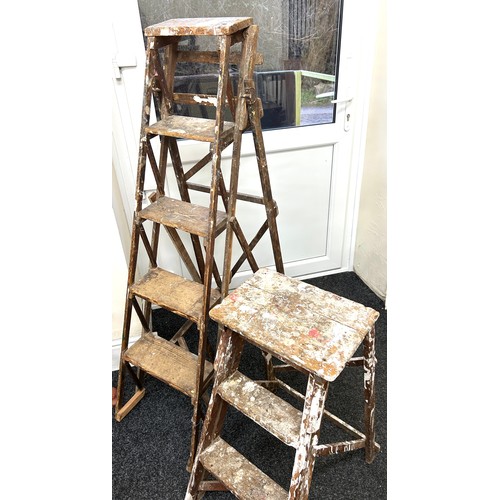 273 - 2 Sets of wooden step ladders