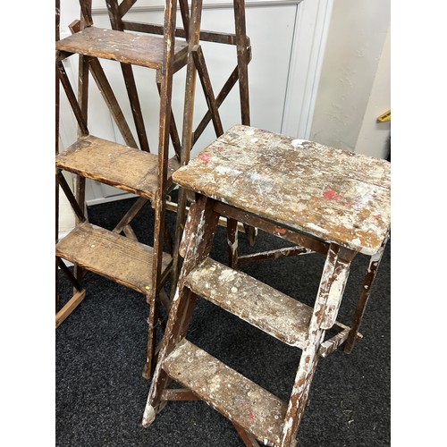 273 - 2 Sets of wooden step ladders