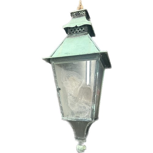 217 - Antique outdoor garden lamp, measures approximately 39 inches length 16 inches wide