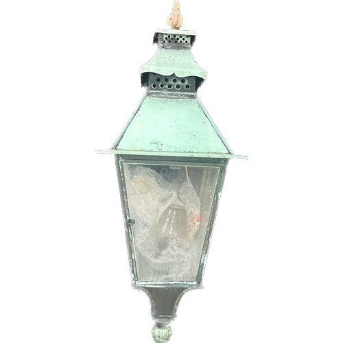 217 - Antique outdoor garden lamp, measures approximately 39 inches length 16 inches wide