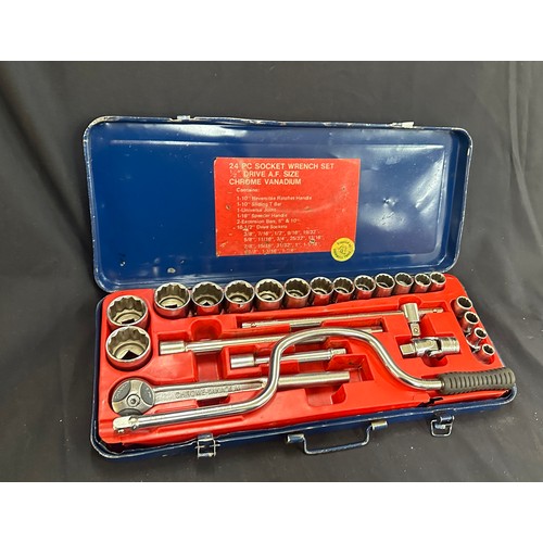 145 - Cased socket set