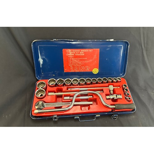 145 - Cased socket set