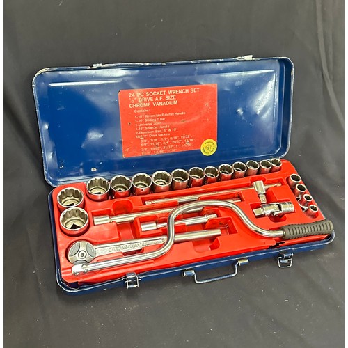 145 - Cased socket set