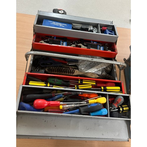 103 - Selection of assorted tools in metal tool boxes