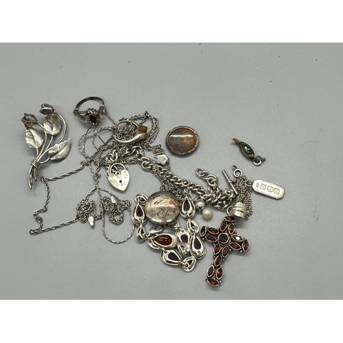 474 - Selection of silver jewellery A/F