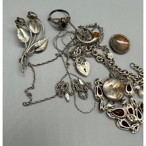 474 - Selection of silver jewellery A/F