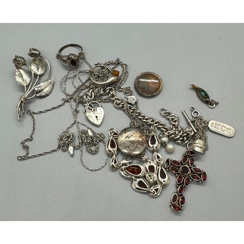 474 - Selection of silver jewellery A/F