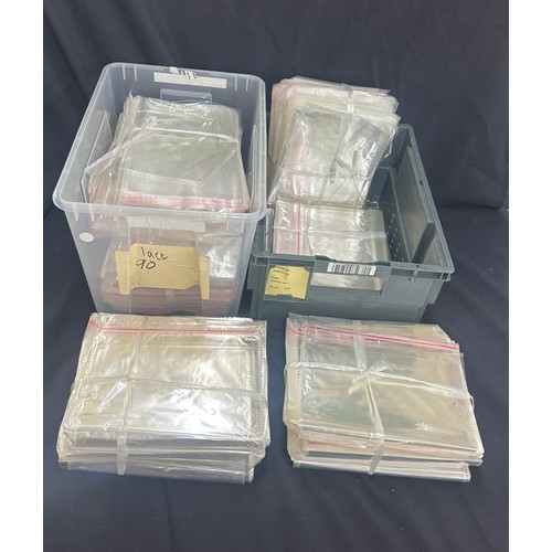 241 - Selection of clear cellophane card sleeves