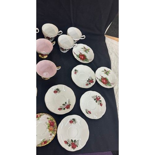 182 - Selection of miniature centenary plates, selection of collectors cups and saucers to include Paragon... 